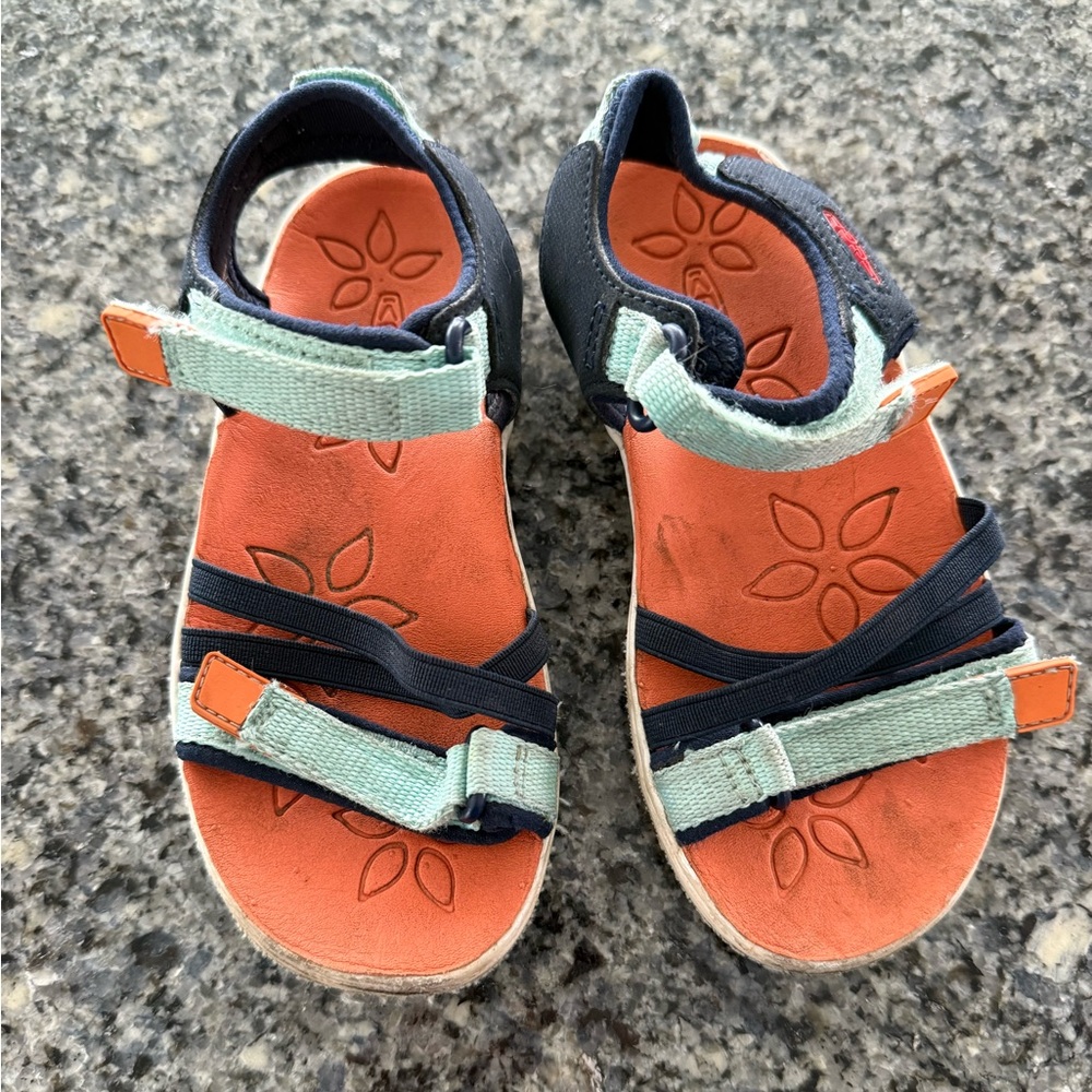 Keen Kids Sandals with Orange and Mint Straps